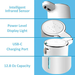 Distributeur de Savon Moussant Automatique avec Niveaux Réglables