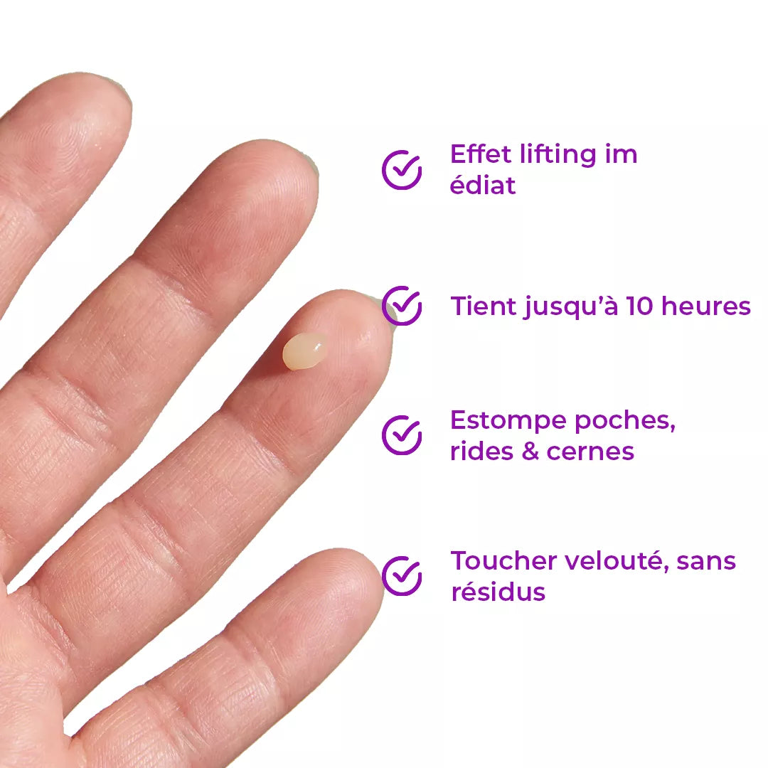 LiftBeauty – Soin Lifting Instantané Qui Lisse Poches, Rides et Ridules Temporairement